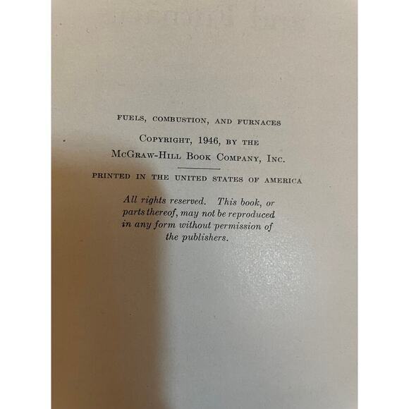 VTG Chemical Engineering Series: Fuels, combustion, &furnaces.John Griswold 1946 - Picture 5 of 8